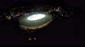 Sports tourism landmark, majestic arena for soccer tournaments, aerial view 4k or 4k+ Resolution