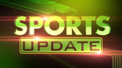 Sports update Virtual studio Illustrazione stock