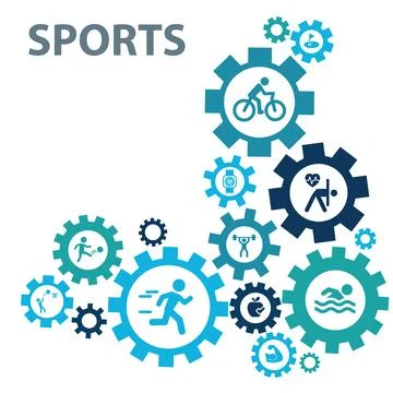 Sports vector EPS 10. Stock-Illustration