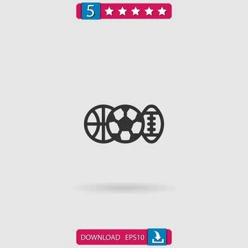 Sports vector icon Stock Illustration