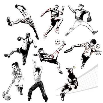 Sports vector illustration 2 Stock Illustration