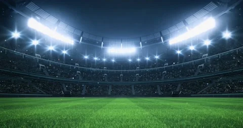 Sports Video background with a stadium f... | Stock Video | Pond5