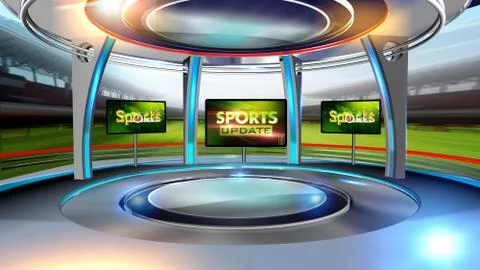 Sports Virtual studio Illustrazione stock