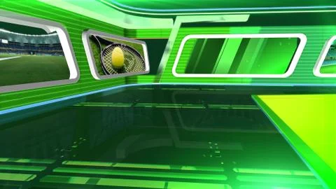 Sports Virtual studio Illustrazione stock