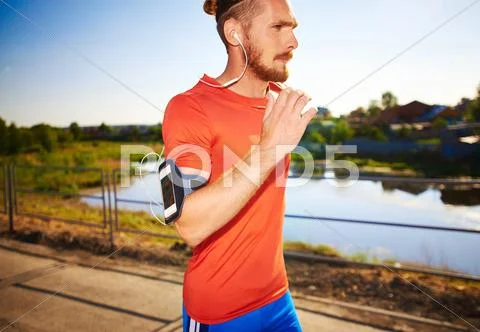 Sportsman running Stock Photos