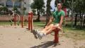 Sportsman on a sports complex HD Footage