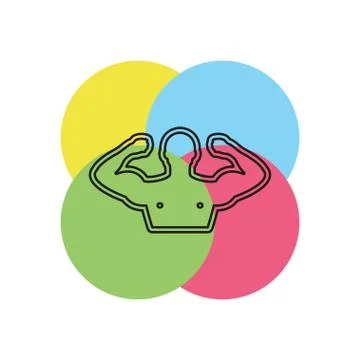 Sportsman vector icon Stock Illustration