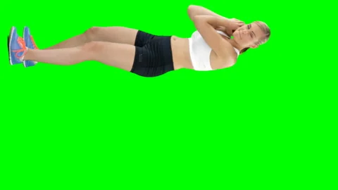 Sportswoman is practising discus throw Stock Footage 301584795