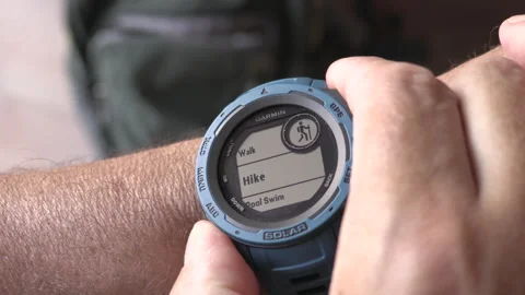 Sportwatch - Setting Activity Video stock 157055679