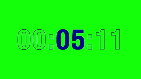 Sporty 10-Sec Navy Countdown Timer, Bold Athletic Style, Green Screen Background 스톡 동영상 340360301