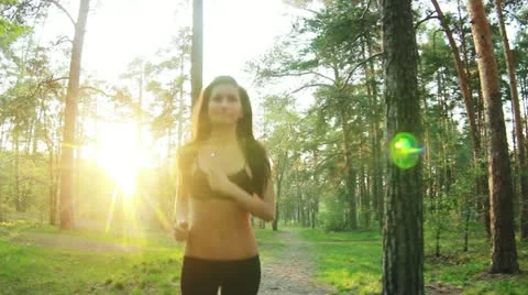 Sporty woman Stock Footage