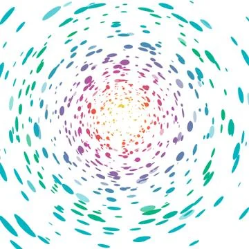 Spot and dots scatter splashing storm celebration party in space Stock Illustration