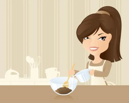 Spot of baking Stock Illustration