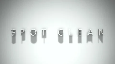 Spot clean 3D title animation with shadows on a white background Stock Footage 297512036