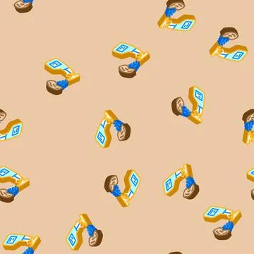 Spot cleaning dry cleaning isometric icon seamless pattern Stock Illustration
