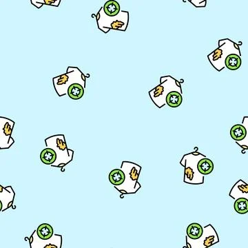 Spot cleaning dry vector seamless pattern Stock Illustration