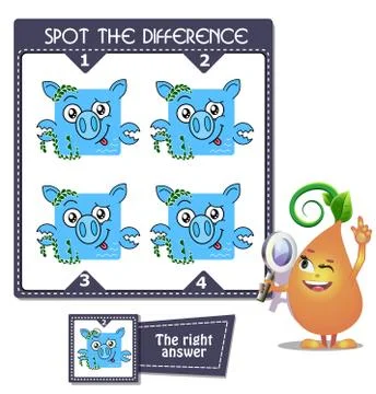 Spot the difference cancer Stock Illustration