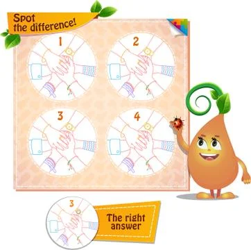 Spot the difference friendship Stock Illustration