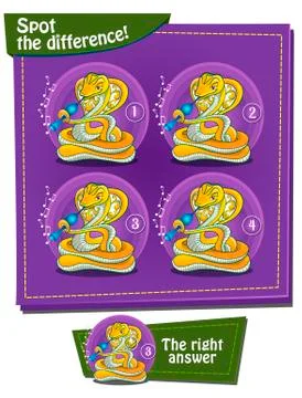 Spot the difference Stock Illustration