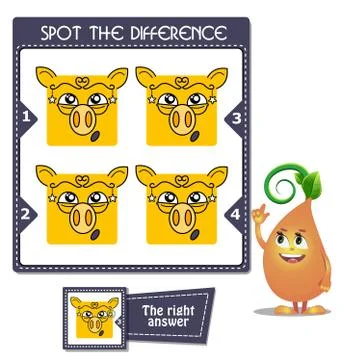 Spot the difference libra Stock Illustration