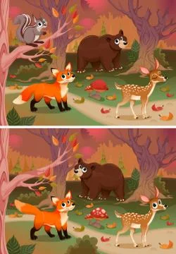 Spot the differences Stock-Illustration