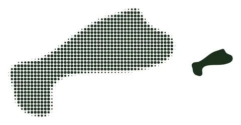 Spot Halftone Dot Icon Stock Illustration