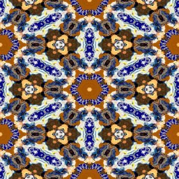 Spot kaleidoscopic seamless generated hires texture Stock Illustration
