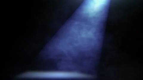 Spot light and smoke Video stock 132807773