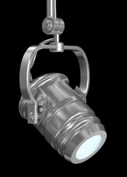 Spot light on black Illustrazione stock