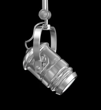 Spot light on black Illustrazione stock