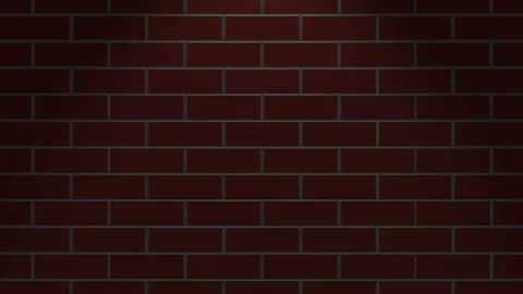 The spot of light falls from top to bottom and is fixed in the center. Red brick Stock Footage 105852766
