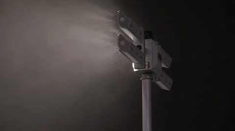 Spot Light in Fog Stock Footage 43619354