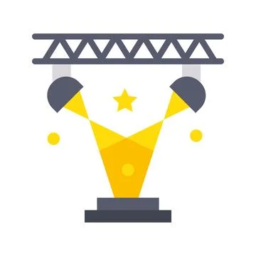 Spot Light Icon Image. 스톡 일러스트