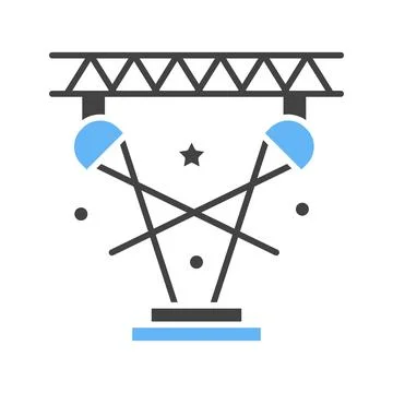 Spot Light Icon Image. 스톡 일러스트