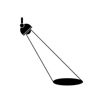 Spot light icon vector Stock Illustration