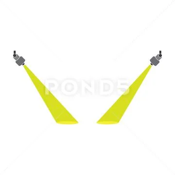 Spot light icon vector Ilustraciones de archivo