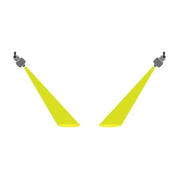 Spot light icon vector Stock Illustration