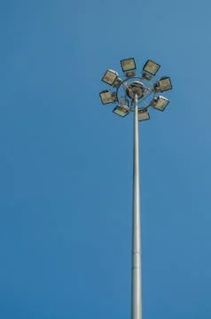 Spot light post Stock Photos