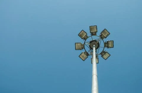 Spot light post Stock Photos