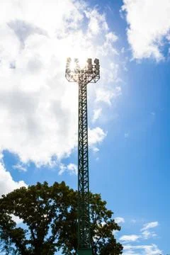 Spot-light tower Stock Photos