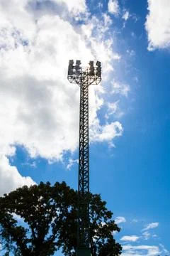 Spot-light tower Stock Photos