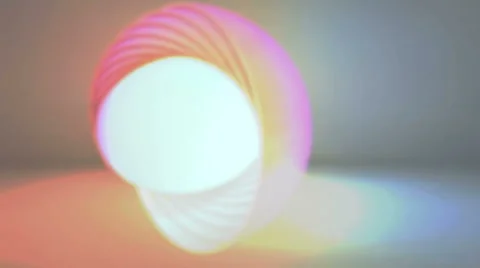 Spot light transforms into helix objects Video stock 49681285