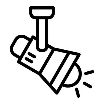 Spot Light Vector Icon Design Illustration 스톡 일러스트