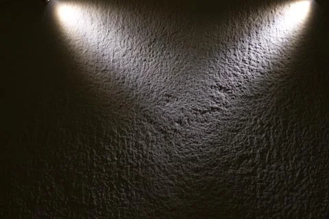 Spot light on wall abstract backdrop Stock Photos