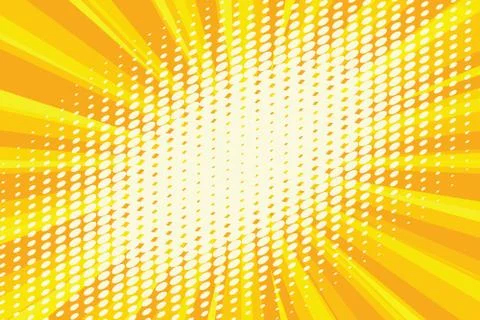 Spot light on the yellow retro background Stock Illustration