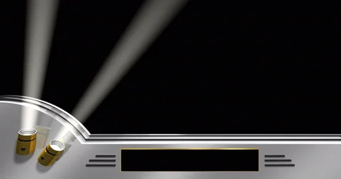 Spot lites Screen with alpha Matte 4K Video stock 63655512