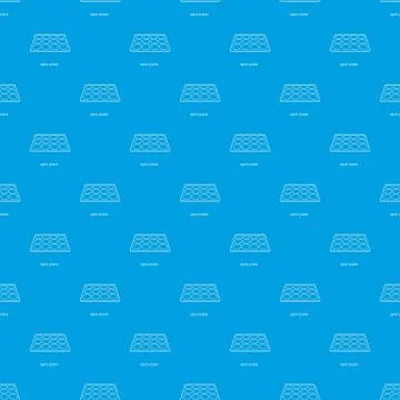 Spot plate pattern vector seamless blue Stock Illustration