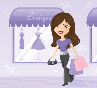 Spot of shopping Stock Illustration