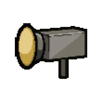 Spot studio light pixel art vector illustration 库存插图