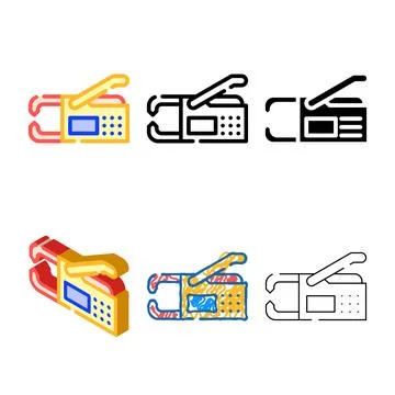 Spot welding color range icon vector isolated Stock Illustration